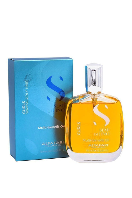 Alfaparf Semi di Lino Curls Multi Benefit Aceite Hidratante Cabello Rizado 100ml